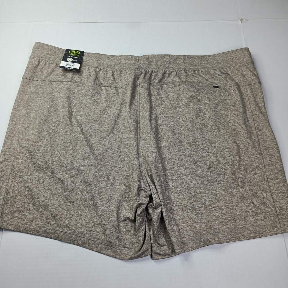 2 Athletic Works Men's Buttercore Shorts Size 2XL XXL Taupe 8" Inseam NWT - Picture 6 of 11